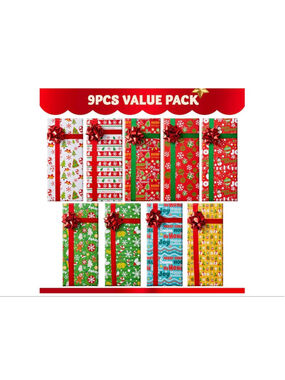 NEW JOYIN 9PCS Presents Gift Card Holder Christmas Card Boxes with Lids 6.5''